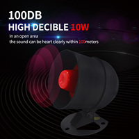JQE866 Alarma de seguridad para el hogar con IP68 Sistema de alarma de seguridad exterior a prueba de agua 110dB Sirena fuerte de Alto decibelio