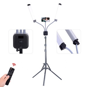 Éclairage annulaire à double led avec poignée réflexe, lumière pour photographie avec miroir de maquillage, pour smartphone - Product Image 2