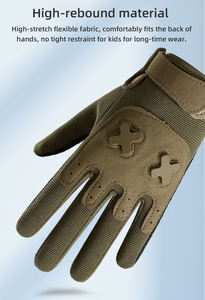 Gants de protection antidérapants durables pour enfants, pour l'entraînement en plein air, l'escalade, le vélo - Product Image 3