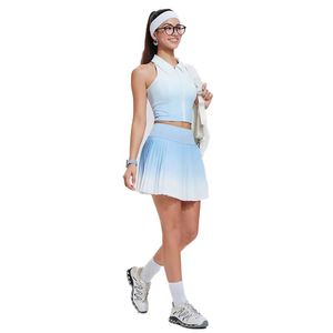 Conjunto Deportivo de 2 Piezas para Mujer, Falda y Camiseta para Gimnasio, Fitness, Running al Aire Libre - Product Image 3