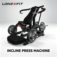 Machine de presse inclinée pour la partie supérieure du torse, à charge par plaques, entraînement des bras indépendants, usage commercial pour salle de sport, appareil d'entraînement unilatéral pour club