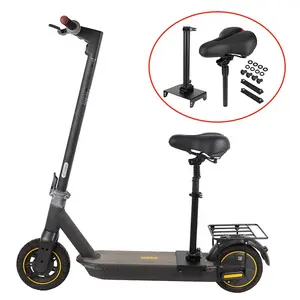 Assento ajustável para scooter série segway max g30, ajustável, com grande sela, dobrável, absorção de choque, scooter elétricos, peças, acessórios