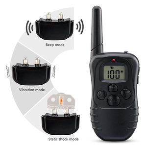998dr impermeable recargable <span class=keywords><strong>300m</strong></span> choque perro <span class=keywords><strong>collar</strong></span> de entrenamiento con mando a distancia - Product Image 2