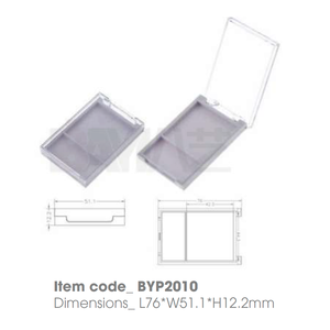 Cajas de Plástico con Logotipo Personalizado, Contenedor Transparente con Tapa Abatible para Base de Maquillaje, Rubor, Bronceador y Contorno - Product Image 1