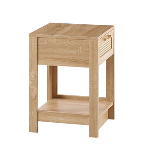 Rattan Bed <strong>Nightstand</strong> Simple Modern Wooden <strong>Nightstand</strong> with Drawer for Bedroom <strong>Nightstand</strong> Bedside Table - Product Image 4