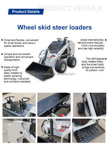 1000 LBS Kapazität Holzlader Kompaktlader mit Kubota-Motor Robuste Konstruktion für Forstwirtschaft Mulchen Kies-Handling Schneearbeit - Product Image 5