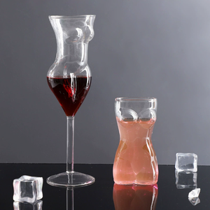 <span class=keywords><strong>Verres</strong></span> à vin rouge en cristal pour femme, créatifs et uniques, faits à la main, soufflés à la bouche, logo personnalisé, 200 ml, longue tige, en borosilicate - Product Image 3