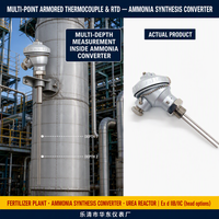 Termokopel & RTD Berlapis Multi Titik Huadong, Sensor Suhu Dalam Industri Pupuk IEC Ex Proof