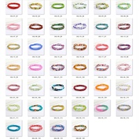 Vente en gros 100 couleurs corde extensible perle de graine chaîne de corps perles de taille africaine Boho élastique Ghana perles de ventre chaîne de taille