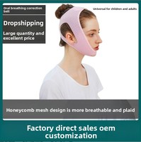 Mentonnière réglable Apnée du sommeil Solution de ronflement pour adultes Dormeurs à bouche ouverte Bande anti-ronflement Patchs de soins multi-régions