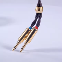 Câble Audiophile plaqué or Plus plaqué argent Câble HiFi avec détachable 2PIN 2.5mm 3.5mm4.4mm