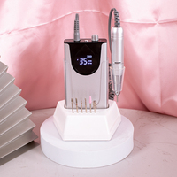 Perceuse à ongles portable rechargeable populaire E-file 35,000 tr/min avec logo personnalisé privé pour une utilisation en salon de manucure