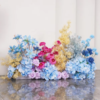 Décorations florales colorées bleu et violet pour la maison, les mariages et les événements de la fête des Mères