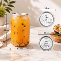 Bouteille jetable en PET pour boissons, scellée, pour jus, lait, thé, café, soda, gobelet en plastique