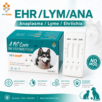 Kit de test rapide d'anticorps combinés ANA LYME EHR pour chiens, utilisation clinique sur sérum sanguin canin