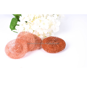 Épurateur de cuivre pur <span class=keywords><strong>enduit</strong></span> de cuivre récureur maille récureur fil <span class=keywords><strong>éponge</strong></span> pour plats casseroles casseroles récurage facile pour un nettoyage difficile - Product Image 6