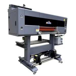 Nuovo digitale A1 24 pollici 60 cM 60 cm 3 4 teste i3200 roll to roll uv dtf stampante per adesivi con laminatore uv dtf