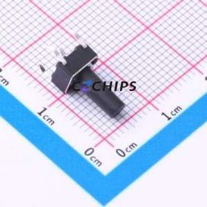 TC-1102-C-P-B Tactile Switch Through hole Component THT-4P,6x6mm Switch Single Pole Single Throw Round Button 2.6N Through Hole - Product Image 1