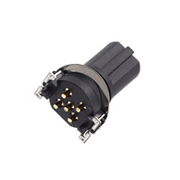 Conector SMD M12 Código B de 5 Pines, Macho y Hembra, Dos Piezas, Montaje Superficial en PCB, para Automatización Industrial