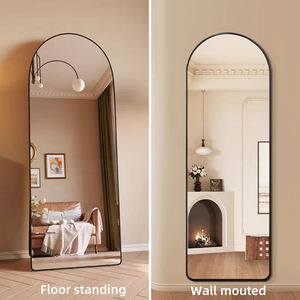 Современное Безрамное арочный зеркальный полноразмерный Бескаркасный парикмахерский туалетный светодиодный зеркальный полноразмерный умное салонное зеркало с 3 огнями - Product Image 6