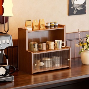 <b>Kitchen</b> sideboard countertop <b>storage</b> <b>rack</b>, multi-tiered tea set holder, teacup holder, household <b>storage</b> cabinet - Product Image 2
