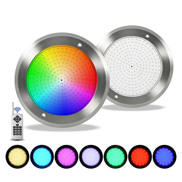 IP68 Waterproof 110mm AC12V Led Pool Light RGBW Led Underwater Lights 316SS Resin Filled Led Swimming Pool Light