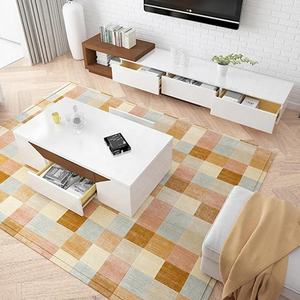 طاولة قهوة حديثة مخصصة قابلة للتحويل إلى أعلى مساحة تخزين من الأعلى مع أماكن متعددة الوظائف من Ottomans - Product Image 5