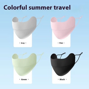 Băng Lụa Chất Lượng Cao Mặt Trời Bảo Vệ Mặt Nạ Upf50 + 3D Bảo Vệ Mắt UV Lá Chắn Thoáng Khí Làm Mát Mặt Nạ - Product Image 3