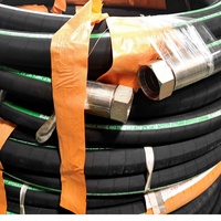 Tuyau hydraulique spiralé à 6 brins haute impulsion, très résistant, 420 bars, super haute pression pour plateformes de forage et machines minières