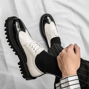 Slip-On Men's Loafers Shoes Cow Leather Comfortable and Durable <strong>Platform</strong> Casual Dress Shoes <strong>Oxfords</strong> - Product Image 6