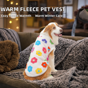 Ropa para Mascotas OEM Clásica, Simple, con Estampado Floral, Chaleco Acolchado Cálido para Verano, Otoño e Invierno, para Perros y Gatos, Ropa Personalizada para Mascotas - Product Image 2