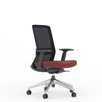 Chaise de bureau ergonomique pivotante en maille, moderne et la plus vendue, avec dossier solide et fonctions réglables