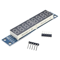ZYSY )Modul Tampilan Digital 8-bit MAX7219 LED Mendukung Kontrol 8 Port Serial 3 IO Bertingkat