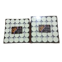 Ensemble de 100 bougies chauffe-thé en cire de paraffine sans fumée, durée de 4 heures, semi-artisanales, pour anniversaire de célébrité internet, collection Charming Nest Pavilion