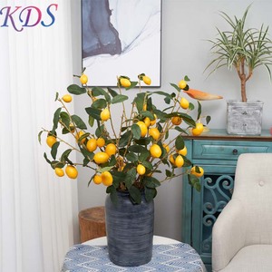 Limonero Artificial artificial de imitación de limón, decoración Artificial de plantas de imitación, árboles de Navidad de plástico, venta al por mayor - Product Image 5