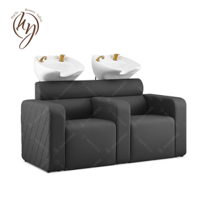 Profesyonel saç salonları SC218 için kase ile ayarlanabilir çift şampuan sandalye - Product Image 1