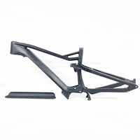 Cadre de vélo électrique Hongfu entièrement en carbone 29ER VTT cadre de vélo à suspension complète VTT électrique FS