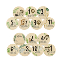 Bébé mensuel jalon cartes signe cercles en bois disques nouveau-né photographie accessoire, grossesse voyage naissance annonce signe
