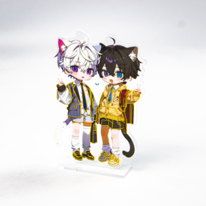 Double Sided Printed Cartoon Angel Love Theme Customizable Plastic Acrylic Standee Exhibition Souvenir CNC Cutting HD Quality