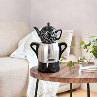Nouveau Samovar Électrique en Céramique 4L 1800W 2025 – Maintien au Chaud Automatique, Ébullition d'Eau, Acier Inoxydable, 220-240V, Pour Maison et Bureau, Garantie 1 An