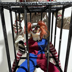 Modelo Animatrónico Eléctrico de Payaso Fantasma de <span class=keywords><strong>Terror</strong></span> para Halloween, Decoraciones Interiores de Metal para Centros Comerciales, Aeropuertos Públicos y Casas Embrujadas - Product Image 4