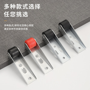 Roulettes pour portes coulissantes, mini-roues silencieuses à haute capacité de charge, poulies en plastique et en acier pour la prévention du tombement des portes de meubles - Product Image 2