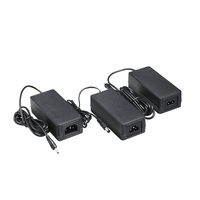 Adaptateur secteur AC/DC promotionnel certifié CE GS PSE KC SAA 65W 24V 2.5A 12V 5A pour éclairage LED, en matériau PC, pour utilisation sur ordinateur de bureau, garantie 2 ans