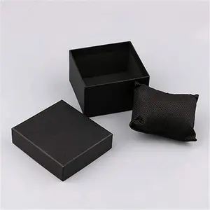 Профессиональный дизайн жесткий картон черный квадрат большое декоративное ожерелье Подарочная коробка для продвижения