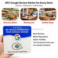 Autocollant personnalisé NFC pour avis Google, plaque NFC italienne avec code QR