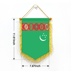 Banderas de Turkmenistán para Coche, Mini Banderas de 20x30cm, Decoración de Pared, Impresión Digital, Pequeños Adornos Colgantes, Accesorios de Exhibición, Venta al Por Mayor - Product Image 5
