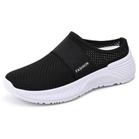 Sepatu Sneakers Kasual Wanita Tanpa Tali, Bahan Bernapas, Sol PVC Ringan, Dapat Dicuci Mesin, Mudah Dibersihkan, Nyaman untuk Semua Musim