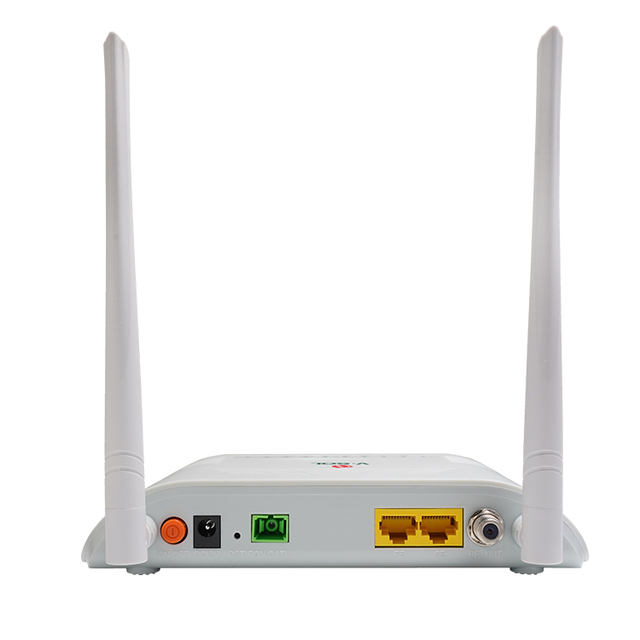V2802GWT ONT ONU 1*XPON+1GE+1FE+WiFi 4+CATV Fiber Optic Equipment  Xpon Network FTTH Compatible  Card Type Polished