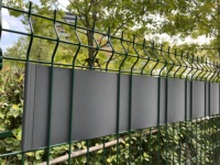 Bande de protection visuelle anti-UV en PP rigide, installation facile, 0,19x26m, rouleau, écran d'intimité pour clôture à double treillis métallique