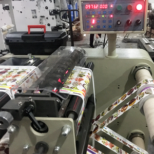 Stretto Web adesivo di carta automatica taglierina taglierina riavvolgitore marchio etichetta per animali domestici macchina per taglio e riavvolgimento - Product Image 3